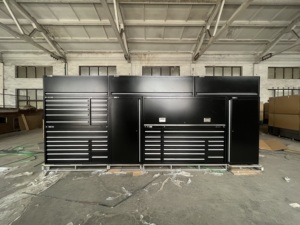 Banco DE TRABAJO DE GARAJE multifuncional Grupo de gabinete de herramientas de metal Juego de gabinete modular para mesa de banco de trabajo de taller - Product Image 5