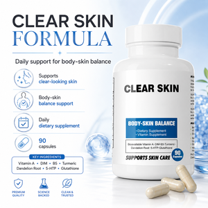 แคปซูลบำรุงผิวสูตรเข้มข้น ผสม DIM 5-HTP วิตามินบี5 สำหรับ<span class=keywords><strong>สิว</strong></span>ฮอร์โมน ช่วยปรับสมดุลและบำรุงอารมณ์ รับผลิตแบบ OEM&ODM - Product Image 2