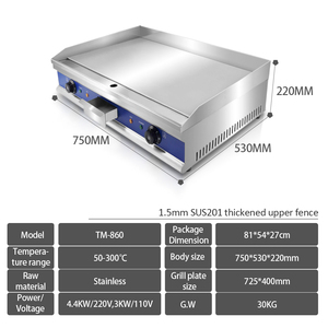 Piastra Elettrica da Tavolo in Acciaio Inox, Griglia BBQ Elettrica da Banco, Prezzo all'Ingrosso, Bestseller - Product Image 5