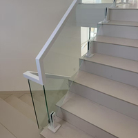 Rampe d'escalier moderne en métal pour intérieur, balustres creux blancs de 44 pouces pour la décoration de maison, villa, balcon