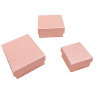 Petite boîte cadeau rigide en carton Huicai de 5*5*3 cm pour bijoux, présentoir à bagues, boîte vide réutilisable, emballage personnalisable