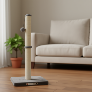 Rascador para Gatos Deli, Cuerda de Sisal, 1 Nivel, Diseño Minimalista, Base Estable, Uso en Interiores, Duradero, Patrón Sólido, Todas las Estaciones - Product Image 2