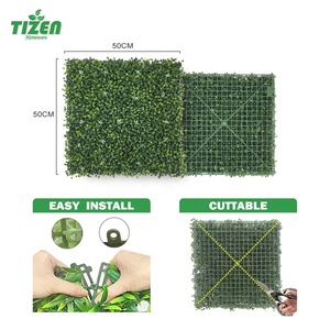 Tizen UV decorazione domestica erba finta all'aperto siepe giungla verticale verde appeso pianta artificiale erba parete - Product Image 5