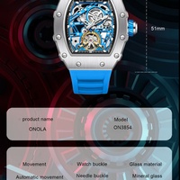 Nouvelle montre de luxe pour homme ONOLA, montres mécaniques entièrement automatiques, design unique, montre étanche, montre-bracelet