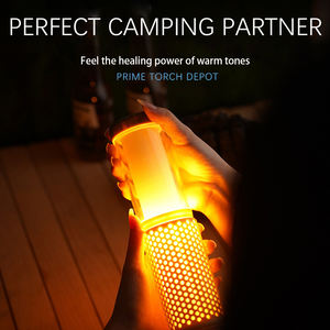 Lampe de camping à double interrupteur rechargeable pour l'extérieur, étanche, blanche et chaude, pour la randonnée, l'escalade, pratique, avec crochet - Product Image 4