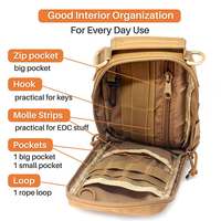 Sac tactique en Polyester imperméable unisexe pratique trousse de premiers soins en plein air stockage sacs à dos pour hommes trousse à outils de survie