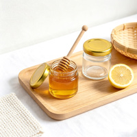 Frasco de Vidrio con Tapa Hermética, Mini Frasco de Vidrio Transparente para Guardar Nido de Pájaro, Miel, Mermelada, Pudín, Encurtidos