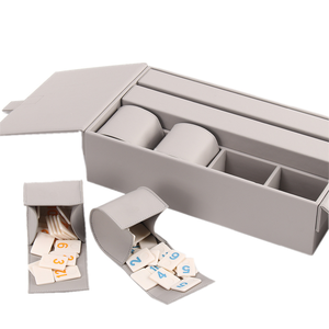 Juego de Cubos de Rummy Educativos de Plástico <span class=keywords><strong>Gris</strong></span> Personalizado - Juego de Mesa Clásico Grande para 4 Jugadores, para Niños, Ecológico - Product Image 2