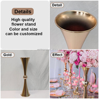 Support à fleurs décoratif en métal moderne OEM pour centres de table et décorations d'événements de mariage