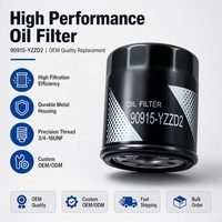 Filter Oli Mesin Performa Tinggi 90915-YZZD2 3/4-16UNF Kompatibel untuk Seri 1G M MZ VZ JZ Kualitas OEM Rush Raize