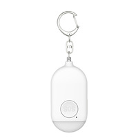Alarme anti-agression rechargeable portable avec lampe torche, chargeur intégré, alarme de sécurité personnelle, porte-clés