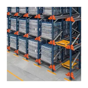 Automated Pallet Shuttle Racking System Customizable Shuttle Radio Racking