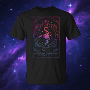 T-shirt Signe Astrologique Scorpion pour Hommes et Femmes, Idéal pour les Amateurs d'Horoscope, Usage Promotionnel - Product Image 3