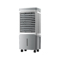 Ventilateur rafraîchisseur d'air portable en plastique 28L |   Ventilateur évaporatif à refroidissement par eau pour usage domestique, bureau et extérieur