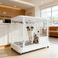 Cabine intelligente pour chien, mise à niveau par rapport aux cages traditionnelles pour animaux de compagnie, élimination des odeurs, système de circulation d'air frais, conception adaptée aux animaux de compagnie