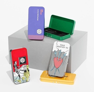 Bán buôn tùy chỉnh thiết kế mini/nhỏ/Vua Kích thước con kim loại kháng kẹo thuốc lá pre-cuộn hộp thiếc bao bì - Product Image 3