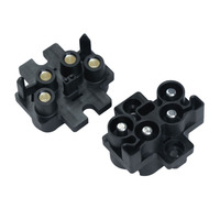 Connecteur de tiroir de haute qualité IP33 avec contact en cuivre, boîtier PBT, mâle/femelle, 120A 1000V, 6 puissances/2 signaux, automobile