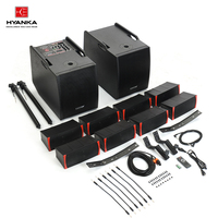 Système de haut-parleurs Line Array HYANKA LVP-212 12 pouces actif + passif, plage de fréquences 40Hz-20kHz, 123dB