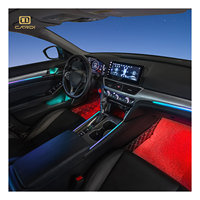 Accessoires de voiture polyvalents de haute qualité, accessoires de décoration intérieure, 24 en 1, K4plus, éclairage RGB, application + interrupteur + commande vocale