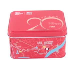 Tin box supplier offer food grade macaroni packaging tin box