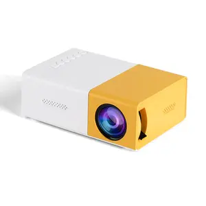 Jaune et Blanc Machine Yg300 Hd Maison Mini Mini Projecteur Home Cinéma Ordinateur Led Portable Projecteur