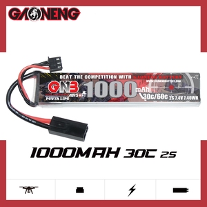 GNB GAONENG 1000MAH 2S 7.4V 30C 60C RC แบตเตอรี่มินิทามิยะคอนเนคเตอร์ - Product Image 2