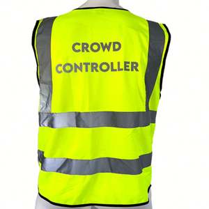 Chaleco Reflectante de Alta Visibilidad Unisex, Transpirable, de Poliéster, para Trabajo, Construcción, Publicidad, con Logotipo Personalizado Impreso por Transferencia Térmica - Product Image 3