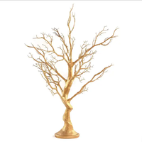 Arbre décoratif de mariage doré/brun/gris argenté, centre de table de mariage, décoration de mariage, arbre artificiel en résine, manzanita