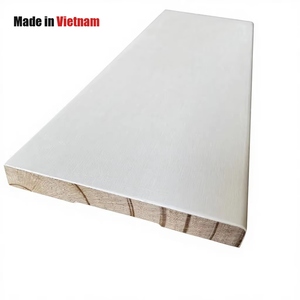 Zócalo de Madera para Piso, Recubierto de Imprimación Blanca, Unión Dentada, Pino, Rodapié, Moldura - Product Image 1