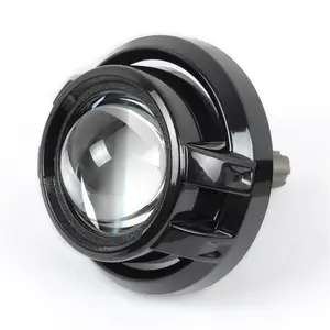 AES Bi-Xenon projector lens shrouds with elegant black appearance for car headlight projector lamp