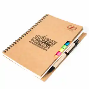 Adesivo note pad combinação bloco de notas, com bobina de caneta, este livro de endereços criativo, 80 folhas de papel espiral, presente de logotipo personalizado, chengde