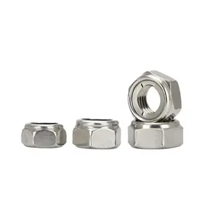 Top Rated Fastener Product Self Locking Nut 304 Stainless Steel Din985 Nylock Nut For Factory