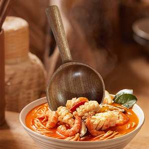 Wooden <b>Serving</b> <b>Spoon</b> Extra Large For Noodles Soup Korean Style Durable Handheld Cooking <b>Spoon</b> - Product Image 4