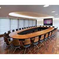 Luxury Conference Room Large Office Oval Meeting Table Design Banquet Table (SZ-MT119)
