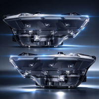 Ensemble de phares LED modifiés, 4 faisceaux bas, 6 faisceaux hauts, lentille haute luminosité, lampe de remplacement pour Ford Mustang 2024 et modèles ultérieurs