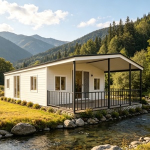 Maison conteneur préfabriquée portable avec balcon, 4 chambres, extensible, maisons modulaires - Product Image 1