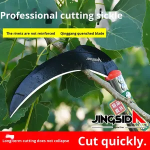 Jingsida çift amaçlı Manganese lı çelik Scythe yeni kalınlaşmış uzun saplı çim kesici & budama Weeder tarım aracı - Product Image 4