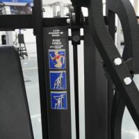 Bickfit Presse à pectoraux inclinée ISO-Latérale, conception à double station, sélection de charges par broches, machine de musculation commerciale pour la formation des pectoraux