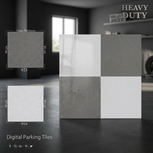 Vistaar Brand 12mm 400x400mm Digital Porcelain Parking Tiles Premium Grade Outdoor Ceramic Flooring 16x16 - Product Image 2