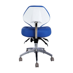 Silla Ergonómica <span class=keywords><strong>de</strong></span> PU con Respaldo Lumbar y Asiento Contorneado, Giratoria, para Consultorio Médico, Clínica Dental, Asistente Médico - Product Image 2