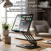 Soporte Plegable Ajustable de 360 Grados para Teléfono Móvil, de Aleación de Aluminio, para Escritorio, Cama, Gimnasio, Soporte Universal para Teléfono Móvil