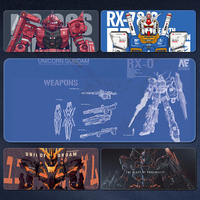 Nouveau XXL tapis de souris de travail étendu costume Mobile Gundam Cyberpunk Style anti-rayures bords cousus Gamer bureau tapis de bureau