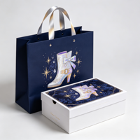 Ensemble de sacs en papier pour chaussures avec design imprimé personnalisé, écologique, boîtes d'expédition en carton ondulé avec impression de logo personnalisable