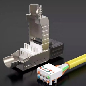 Anshi Modular cắm Keystone <span class=keywords><strong>Jack</strong></span> toolless bảo vệ FTP STP cho cat8 CAT7 cat6A <span class=keywords><strong>RJ45</strong></span> - Product Image 3