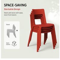Chaises de salle à manger en plastique, chaise de bureau, chaise en plastique empilable, chaise de conférence pour la formation, la formation professionnelle et la restauration