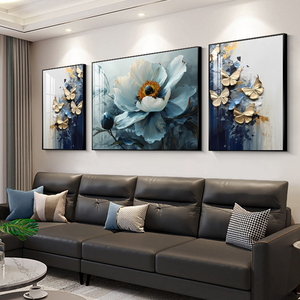 Cuadro Moderno Abstracto de 3 Piezas con Paisaje Floral, Impresión en Lienzo, Decoración de Pared <span class=keywords><strong>para</strong></span> el Hogar, Arte Decorativo <span class=keywords><strong>para</strong></span> <span class=keywords><strong>Sala</strong></span> de Estar, Pintura Decorativa de Naturaleza Muerta - Product Image 5