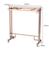 Expositor Compacto de Acero Inoxidable para Ahorrar Espacio, Estante de Almacenamiento de Ropa, Adecuado para Estudios de Moda
