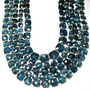 KYANITE Natural Stone Loose Gemstone <b>Cushion</b> Beads Untreated London Royal Blue Moos Faceted for Jewelry Making Wholesale Price - Product Image 3