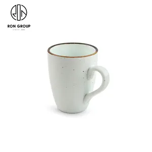 Nice 300ml coffee shop cups reusable high end custom restaurant porcelain mugs