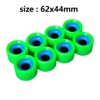 Roue Quad Skate Intérieur 62x44mm Couleur Verte 95A